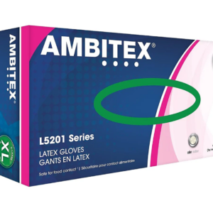 Ambitex L5201 Series Powder-Free Cream Latex Gloves, Extra Large, 100 Box (LXL5201)