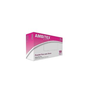 Ambitex L5201 Series Powder-Free Cream Latex Gloves, Large, 100/Box, 10 Boxes/Carton (LLG5201)