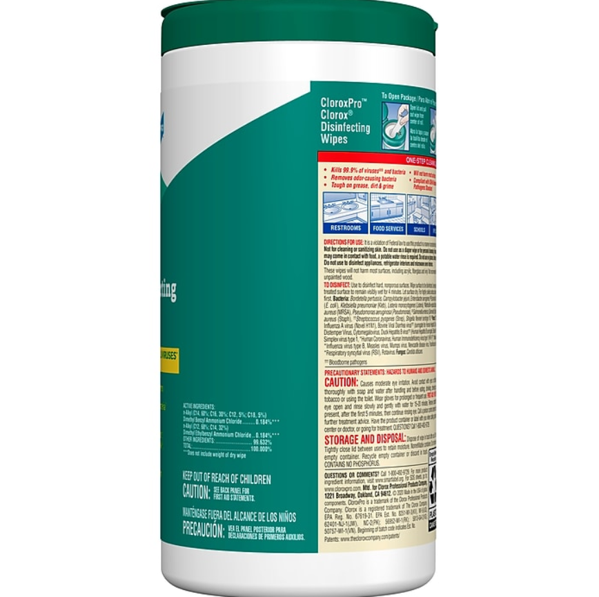 Clorox Commercial Solutions Disinfecting Wipes, Fresh Scent - 75 Wipes (15949)(4)