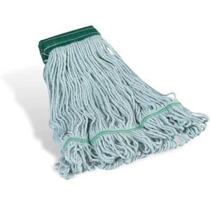 Coastwide Professional™ Looped-End Wet Mop Head, Medium, Recycled PET Cotton Blend, 5 Headband, Blue (CW57753)