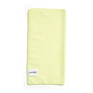 Coastwide Professional™ Microfiber Wipers, Yellow, 12 Pack (CW52879)