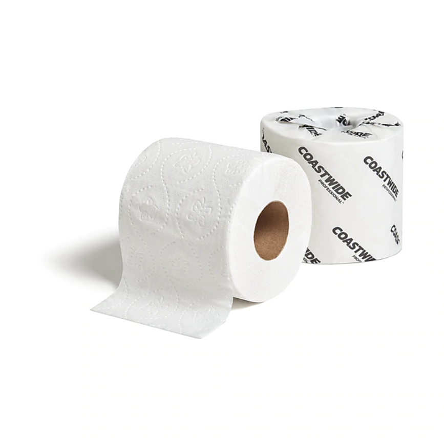 Coastwide Professional™ Recycled 2-Ply Standard Toilet Paper, White, 350 Sheets Roll, 48 Rolls Carton (CW20189)(3)