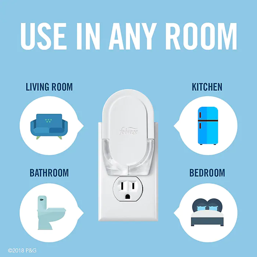 Febreze Plug Air Freshener Scented Oil Warmer (76985)(2)