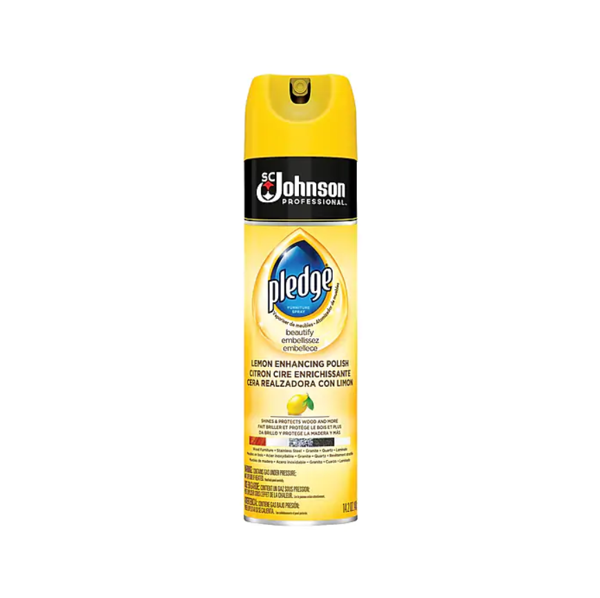 Pledge Beautify Furniture Polish, Lemon, 14.2 Oz. (301168)