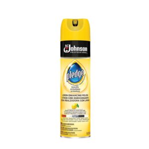 Pledge Furniture Polish, Lemon Clean, 14.2 oz., 6/Carton (301168)