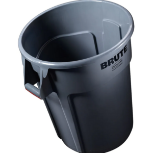 Rubbermaid® Brute® Vented Round Trash Receptacle, 44-Gallons, Gray (FG264360GRAY)