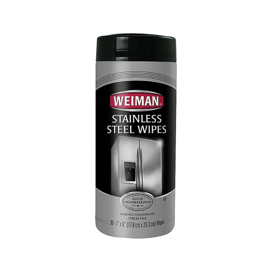 Weiman Stainless Steel Cleaner Wipes, Fresh, 30 Pack (92)