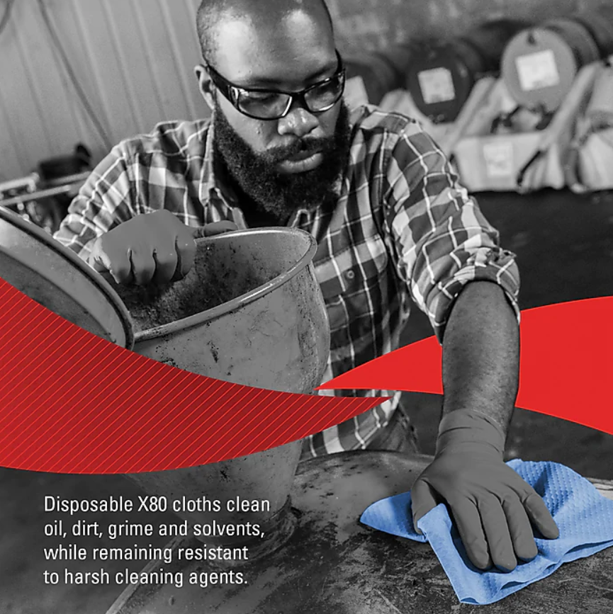 WypAll X80 HydroKnit Wipers, Blue, 160 Carton (41041)(5)