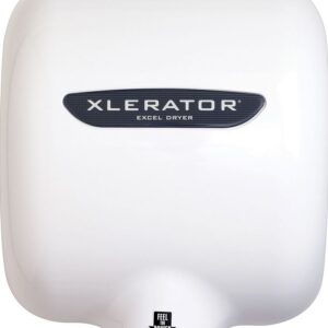 XLERATOR® XL-BWV 208-277V Hand Dryer with Noise Reduction Nozzle, White Thermoset Resin Cover