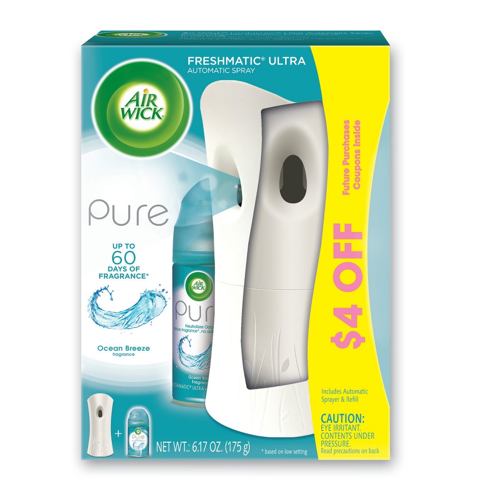 AIR WICK® FRESHMATIC® Ultra Starter Kit Pure Ocean Breeze (62338-98978) - Image 2