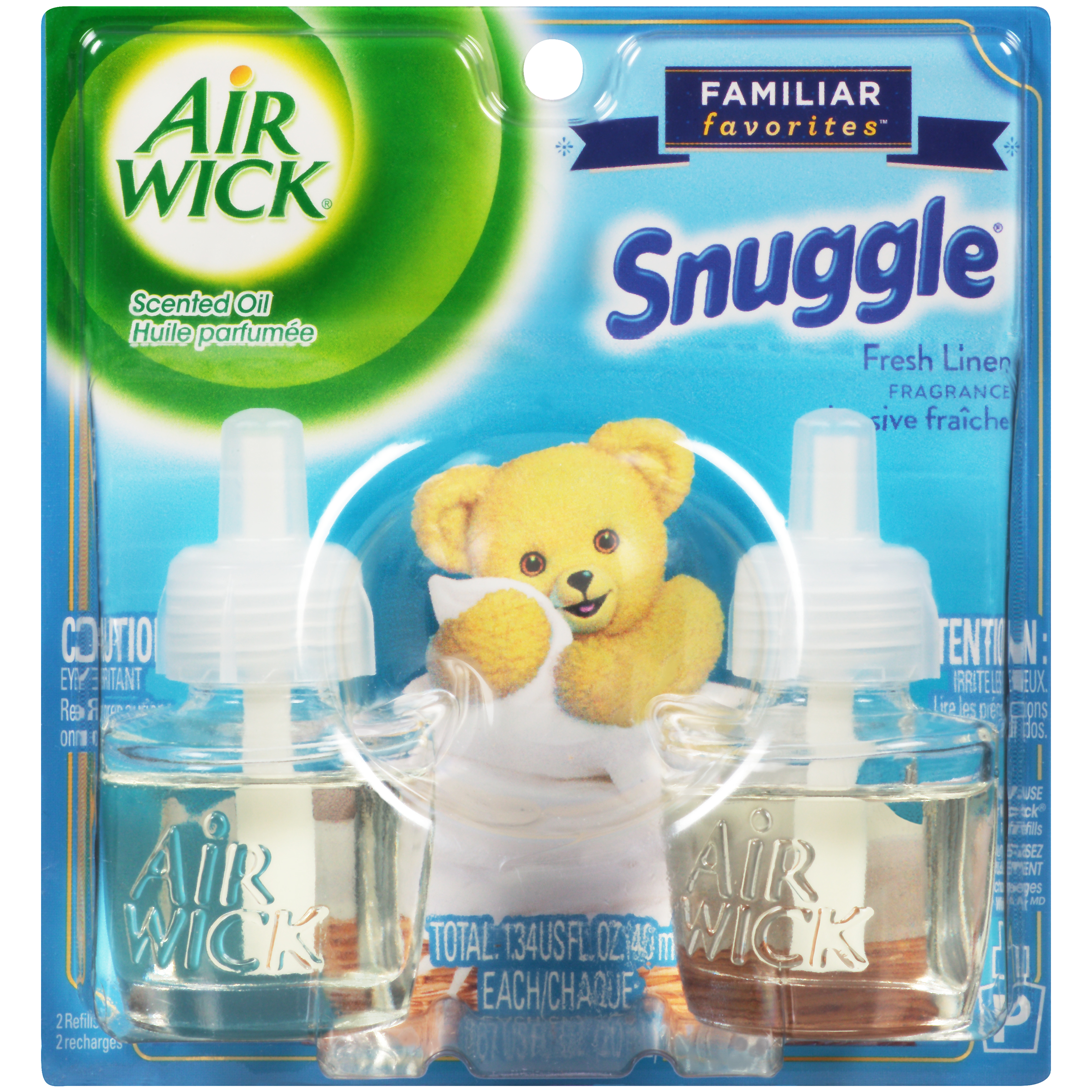 Air Wick Essential Oil Refills, Snuggle Fresh Linen, .67 oz.. 2/Pack (6233882291) - Image 3