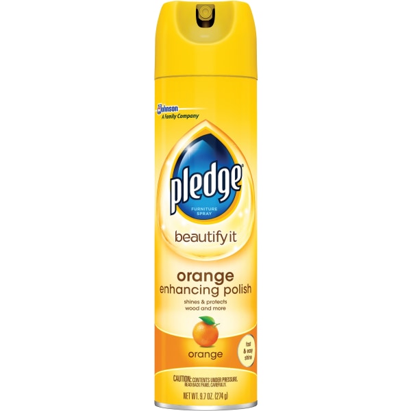 Pledge Beautify Furniture Polish, Orange, 9.7 Oz. (697834)