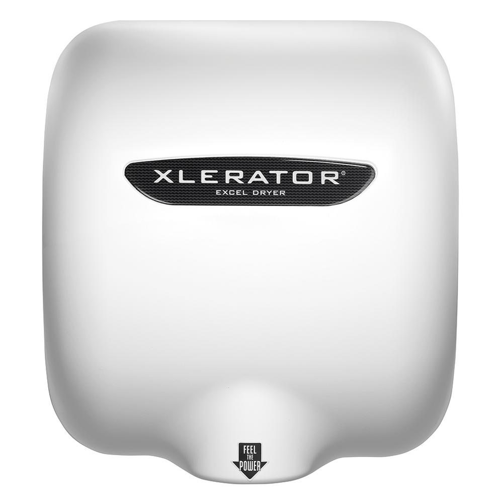 XLERATOR XL-BW 110-120V Hand Dryer with Noise Reduction Nozzle, White Thermoset Resin Cover