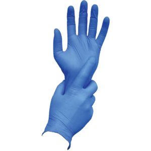 Ambitex N400 Series Powder Free Blue Nitrile Gloves, Medium, 100/Box (NMD400)