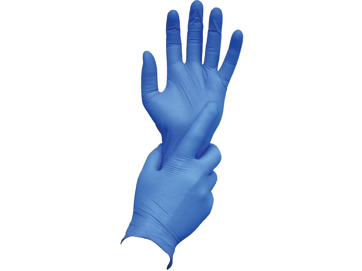 Ambitex N400 Series Powder Free Blue Nitrile Gloves, XL, 100/Box (NLG400)