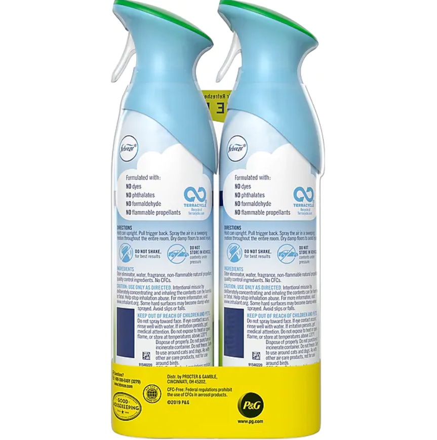Febreze Odor-Eliminating Air Freshener with Gain Original Scent - Image 2