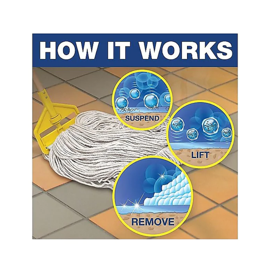 Mr. Clean Professional Floor Cleaner, Lemon, 128 oz. (02621)