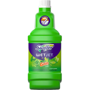 Swiffer WetJet Multi-Purpose Floor and Hardwood Liquid Cleaner Solution Refill, Gain Scent
